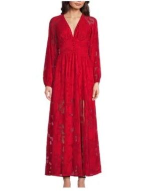 Layered With Love Elegant Red Maxi Dress
TT11